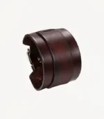 Bracelet de force Titanox en cuir marron