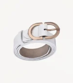 Ceinture en cuir Vianara Blanche