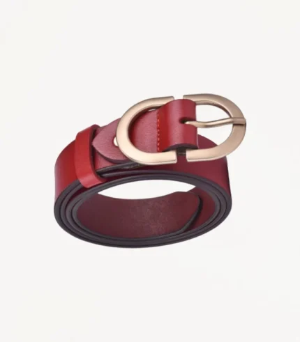 Ceinture en cuir Vianara Rouge