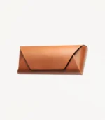 Étui à lunettes en cuir Carenor marron