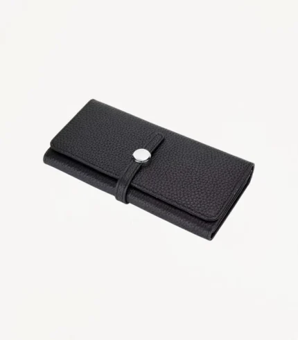 Portefeuille en cuir Belizia Noir