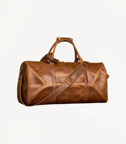 Sac de voyage en cuir Heritage marron clair