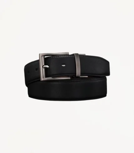 ceinture en cuir réversible Luxor noire