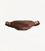 sac banane en cuir bergame